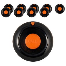 防水呼叫鈴 EY-200, 黑色的, 10個