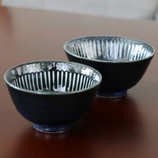 Dot Line Ceramics Air Hospitality 2p 套組, 深藍色, 飯碗+湯