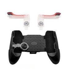 쵸미앤세븐 M24 모바일 트리거 투명 + 그립 조이스틱 + 그립패드 세트, 1세트