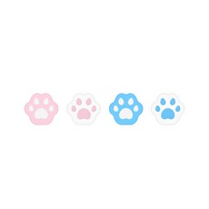 호후 닌텐도 스위치 스위치 라이트 조이콘 왕발캡 세트, 파스텔핑크 + 블루, 1세트