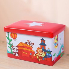 卡通插圖儲物凳 49 x 31 x 44cm, TYPE04