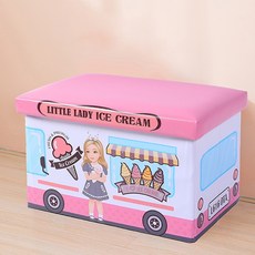 卡通插圖儲物凳 49 x 31 x 47cm, TYPE07