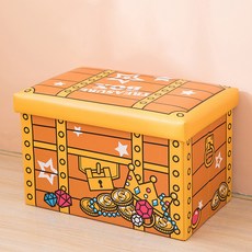 可愛的插圖儲物凳 49 x 31 x 31cm, TYPE01