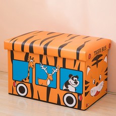 可愛的插圖儲物凳 49 x 31 x 39cm, TYPE09