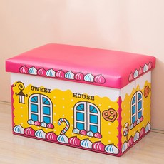 卡通插圖儲物凳 49 x 31 x 41cm, TYPE01