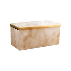 大理石圖案儲物凳 76 x 38 x 38 厘米, TYPE01