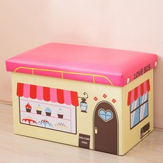 可愛的插圖儲物凳 49 x 31 x 33cm, TYPE03