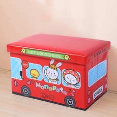 卡通插圖儲物凳 49 x 31 x 42cm, TYPE02