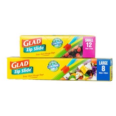 글래드 집슬라이드 지퍼백 소형 12매 + 대형 8매 세트, 혼합, 1세트