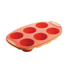 siliconezone 新浪潮曼波鬆餅鍋 6 杯 SZ05CM10134AA, 1個