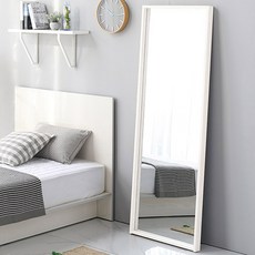 데코퍼니쳐 비산방지 전신거울 700, 화이트