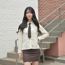 GYOBOKMALL 女款素色修身襯衫