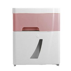 雙層多功能壁掛式紙巾架, 粉紅色, 1個