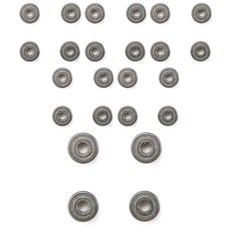 TAMIYA 氟塗層 620 鋼軸承 15393 4p, 單色, 6個