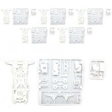 TAMIYA Super 2 加強型底盤 95256, 白色的, 6套