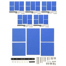 TAMIYA 剎車海綿溫和 3件套 15512, 藍色, 6套