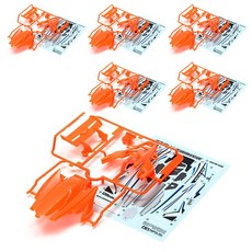 타미야 DCR-02 바디파트 세트 95511, 형광오렌지, 6세트