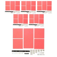 TAMIYA 破海綿 3件套 15492, 紅色的, 6套