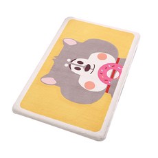 I Love Home動物臉部玄關浴室地板墊 60*90cm, 11 甜甜圈哈士奇, 1個