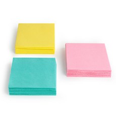 加厚三色不織布抹布 20入, 2組