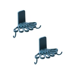 JCP 花卉圖案掛鉤, 藍色, 2個