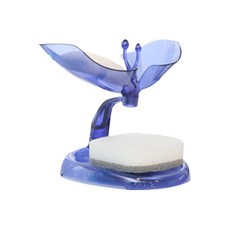 MEO 鬱金香肥皂架 + 海綿, 藍色, 1套