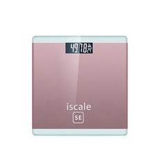 iscale SE 미니 디지털 체중계, 메탈핑크, 1개