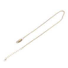 DING DONG PET 寵物醫療鋼球型識別牌項鍊, 金色