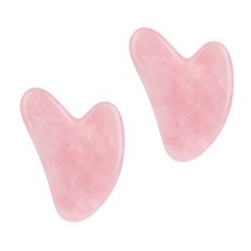 兔耳刮痧板, 2個, 薔薇石英