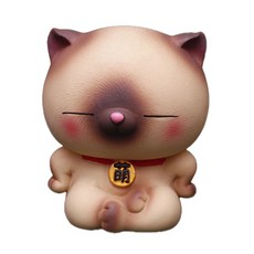 JHCompany 발그레 고양이 저금통, 브라운, 1개