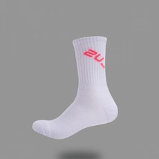 나인티플러스 하이터치 플러스 축구 하프 삭스, 백색 + 형광핑크(19153), 1개