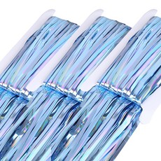 마켓에이 레이저 실크 홈파티 수술 커튼 1 x 4 m, 스카이, 3개