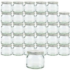 玻璃儲物瓶食品銀 I 165g, 60入