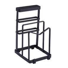 多功能鋼製砧板架 單品 RD_448, 黑色的, 1個