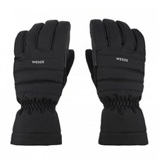 WEDZE 成人滑雪手套 500, 黑色的