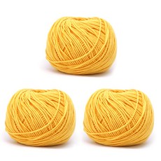 Hera編織棉線, 22芒果黃, 3捆