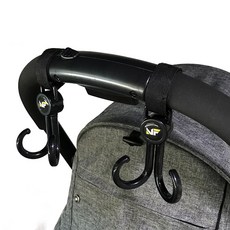 enfix 多功能娃娃車掛環, 黑色, 2入