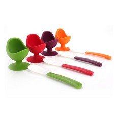 siliconezone 蛋椅勺4件套 SZ11KS11531AA, 混色