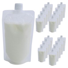 Bom91透明防漏壓口袋 白色蓋 15孔 5號 600ml, 1件, 20個, 600毫升