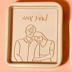 ANGLE THING 相框矽膠模具 小, Love You 情侶