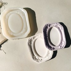 ANGLE THING 矽膠模具 2入, 方圓 古董相框