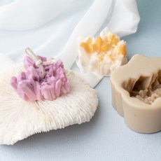 앵글띵 실리콘몰드 2p, 미니보석 수정 캔들