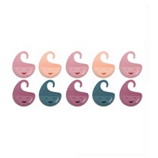 마켓감성 스마일 걸이식 보관 바구니, 랜덤 발송, 10개