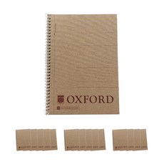OXFORD 牛皮紙左翻線圈筆記本 A5, 15個, 混合顏色