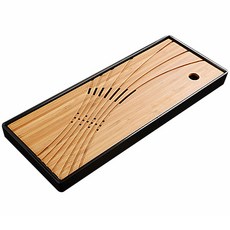 古色古香的茶道竹茶盤 L, 黑色, 1個