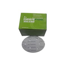디어포스 벨크로페파 흡진 원형 사포 6홀 600방 125mm, 100개