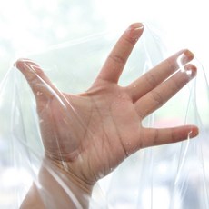 PVC 방수 원단 0.5mm, 투명 무지