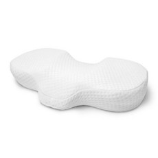 BEE STORE 記憶海綿天絲頸枕, 白色的