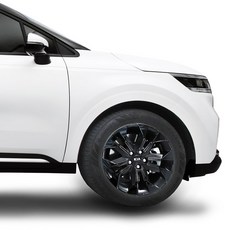 메이튼 카니발 KA4 튜닝 차량용 휠스티커 유광 블랙, 1개