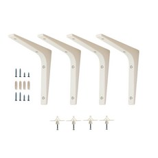 Happytool 牆壁支架 L號 4入+螺絲, 混色